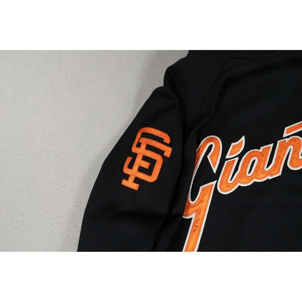 Nike Womens SF Giants Cooperstown Collection Track Jacket Black Orange XS S2RGP